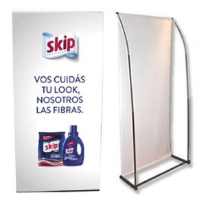 Banner con Portabanner Doble tensor