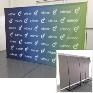 Banner con Portabanner 300x200 cm